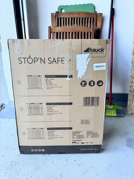 Poartă siguranță copii Hauck Stop N Safe 2 cu extensie 9 cm