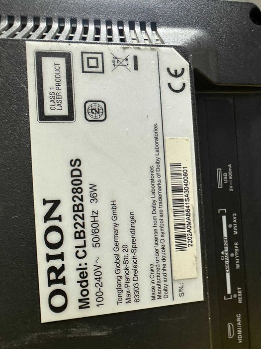 Телвизор LЕD tv Orion  (22")