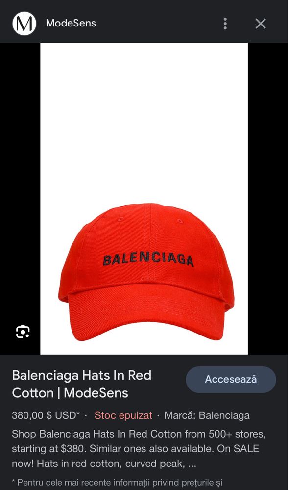 Balenciaga hanorac original sapca originala !!! gen balmain