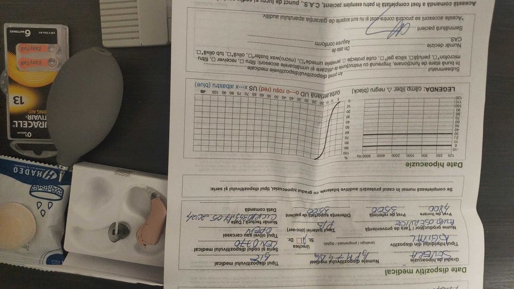 Aparat auditiv Audio Service HA B M 7.4 BG +accesorii incluse