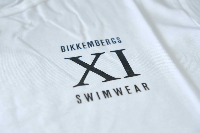 Промо BIKKEMBERGS-М и L-Оригинална бяла мъжка тениска 100% Памук