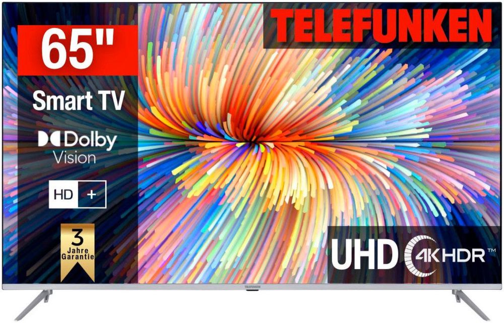 Telefunken Smart TV / 164 cm / 4K Ultra HD