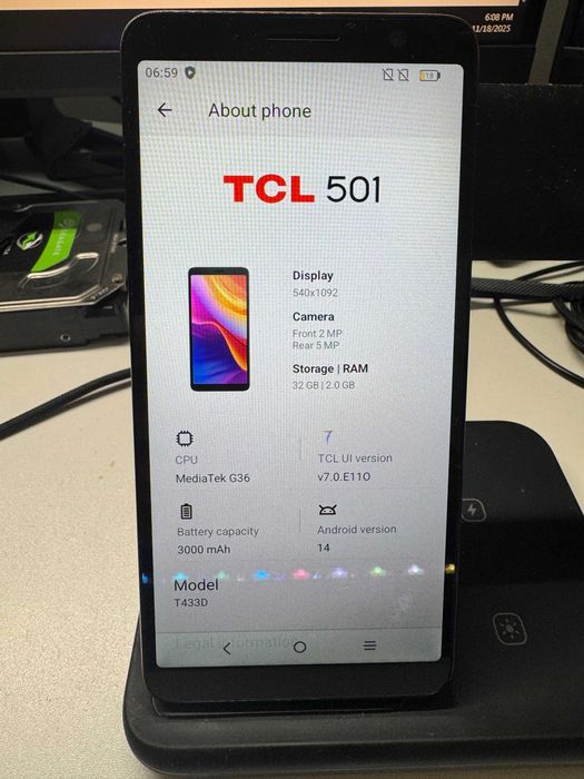 Telefon TCL 501 - Dual SIM - 5 inch - Ideal Seniori / Telefon Rezerva