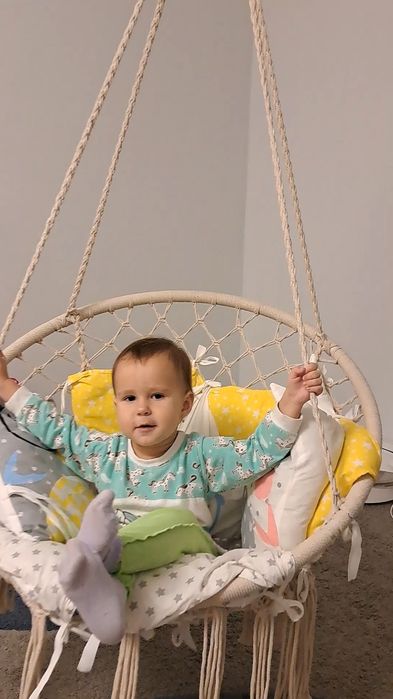 Качеля гамак с креплением к потолку