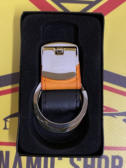 Breloc cheie telecomanda auto Seat Exeo nou negru / portocaliu 2 inele