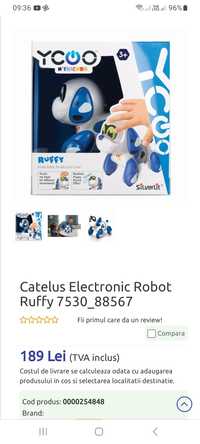 Cățeluș electronic robot ruffy