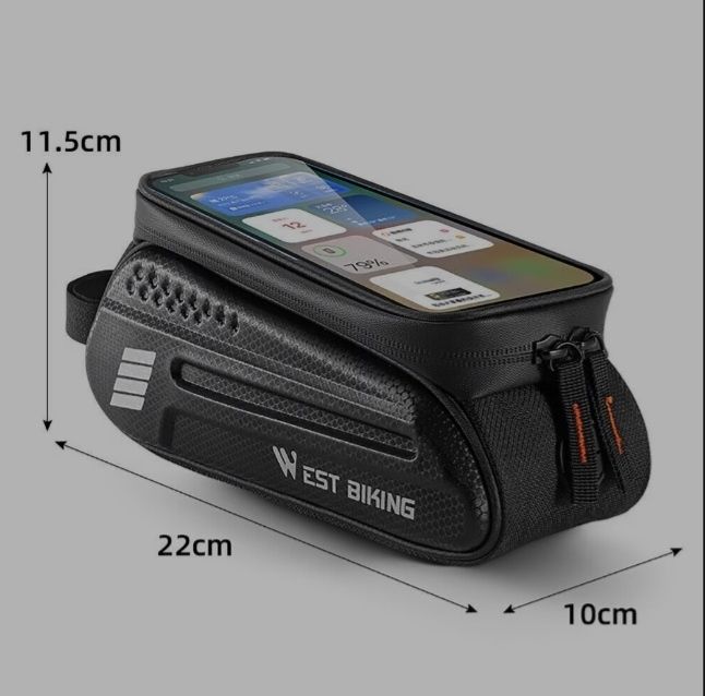 Geanta bicicleta fixare cadru telefon impermeabila 1.5 L Westbiking