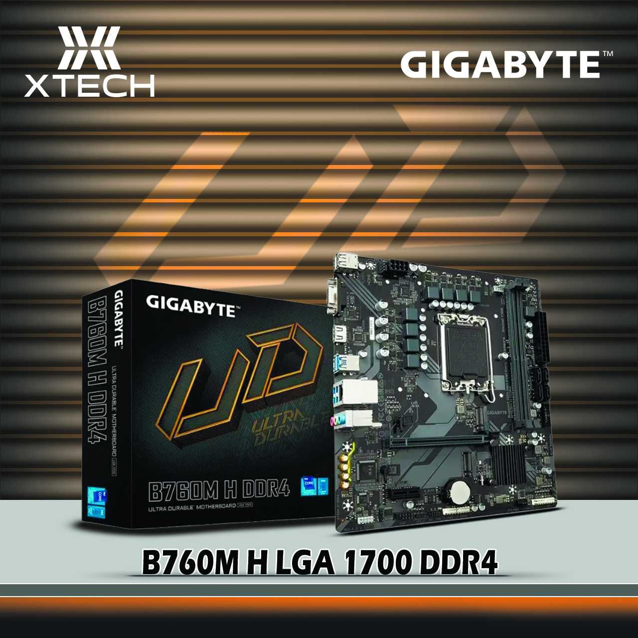 Материнская плата GIGABYTE B760M H LGA 1700 DDR4