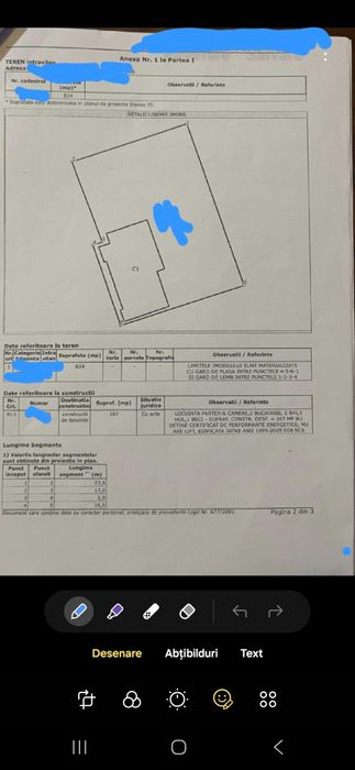 Vand casa plus teren total 824 mp