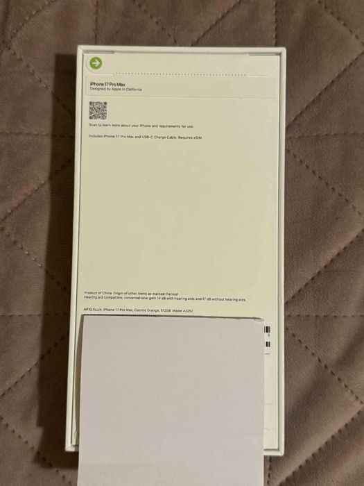 iPhone 17 Pro Max 512GB–Cosmic Orange -Наличен във Варна