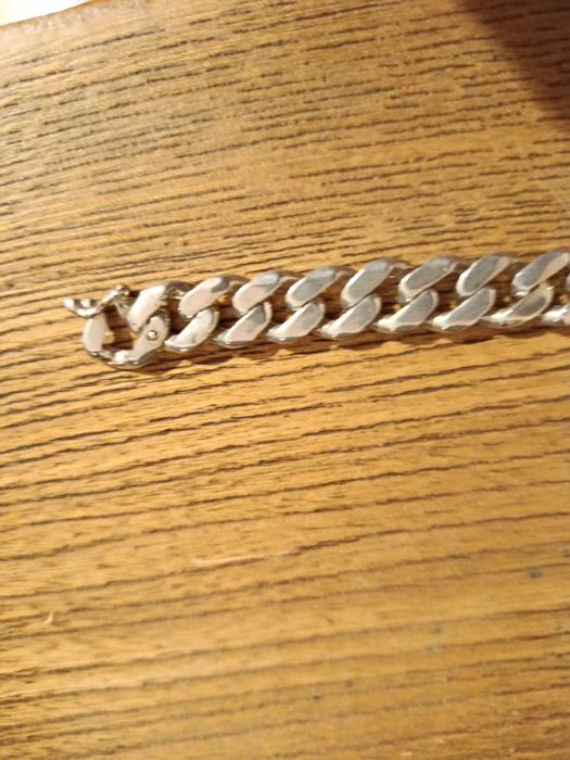 Сребърна гривна-тип панцер