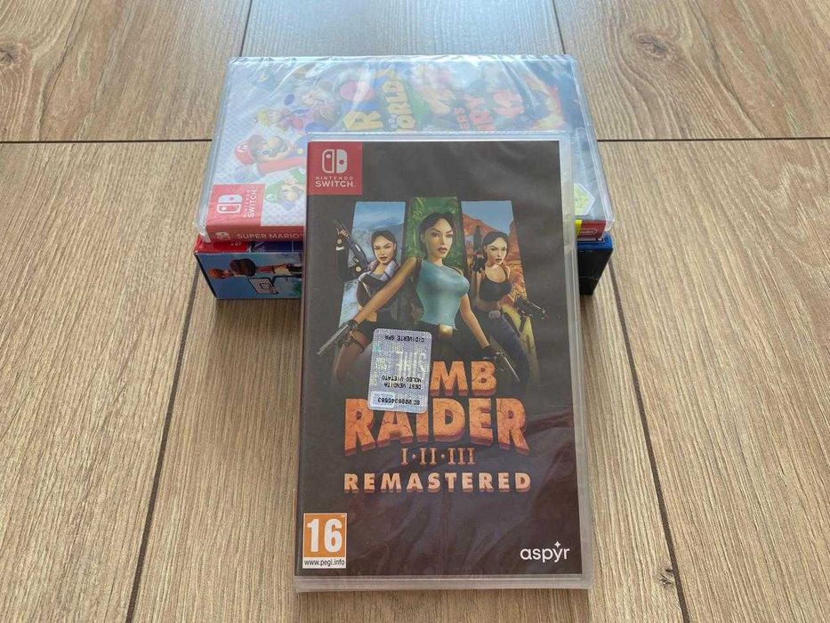 НОВЫЙ картридж Tomb Raider 1-2-3 Remastered Nintendo Switch