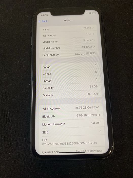 Apple iPhone 11 64gb id-xxl2983