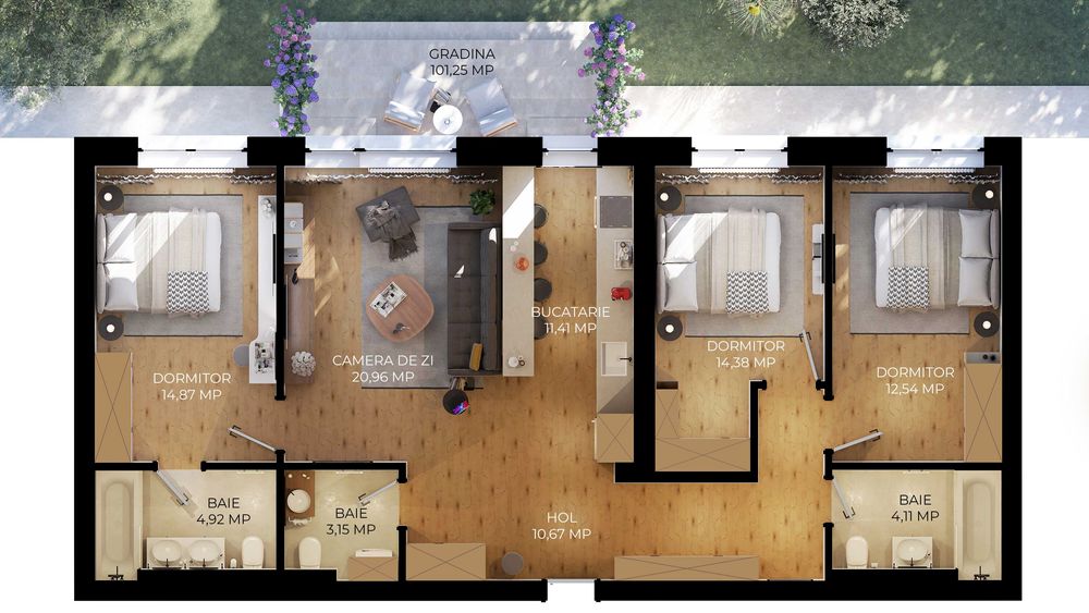 Apartament 4 camere SunLight Residence, Comision 0%