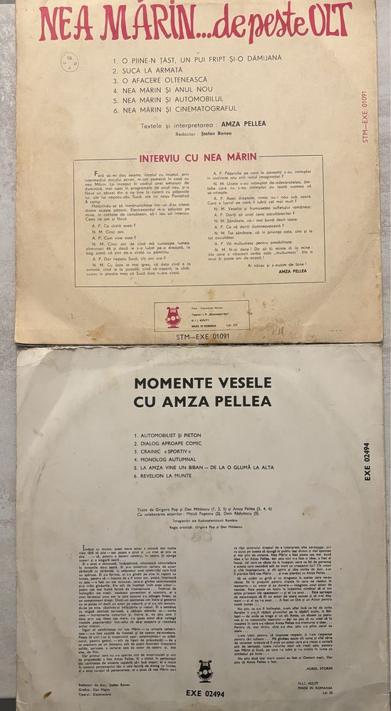 Vand discuri - Amza Pellea