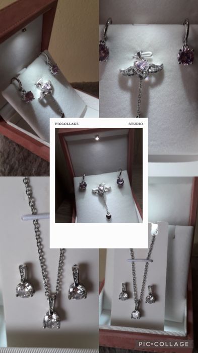 Комплект колие и обеци  Swarovski