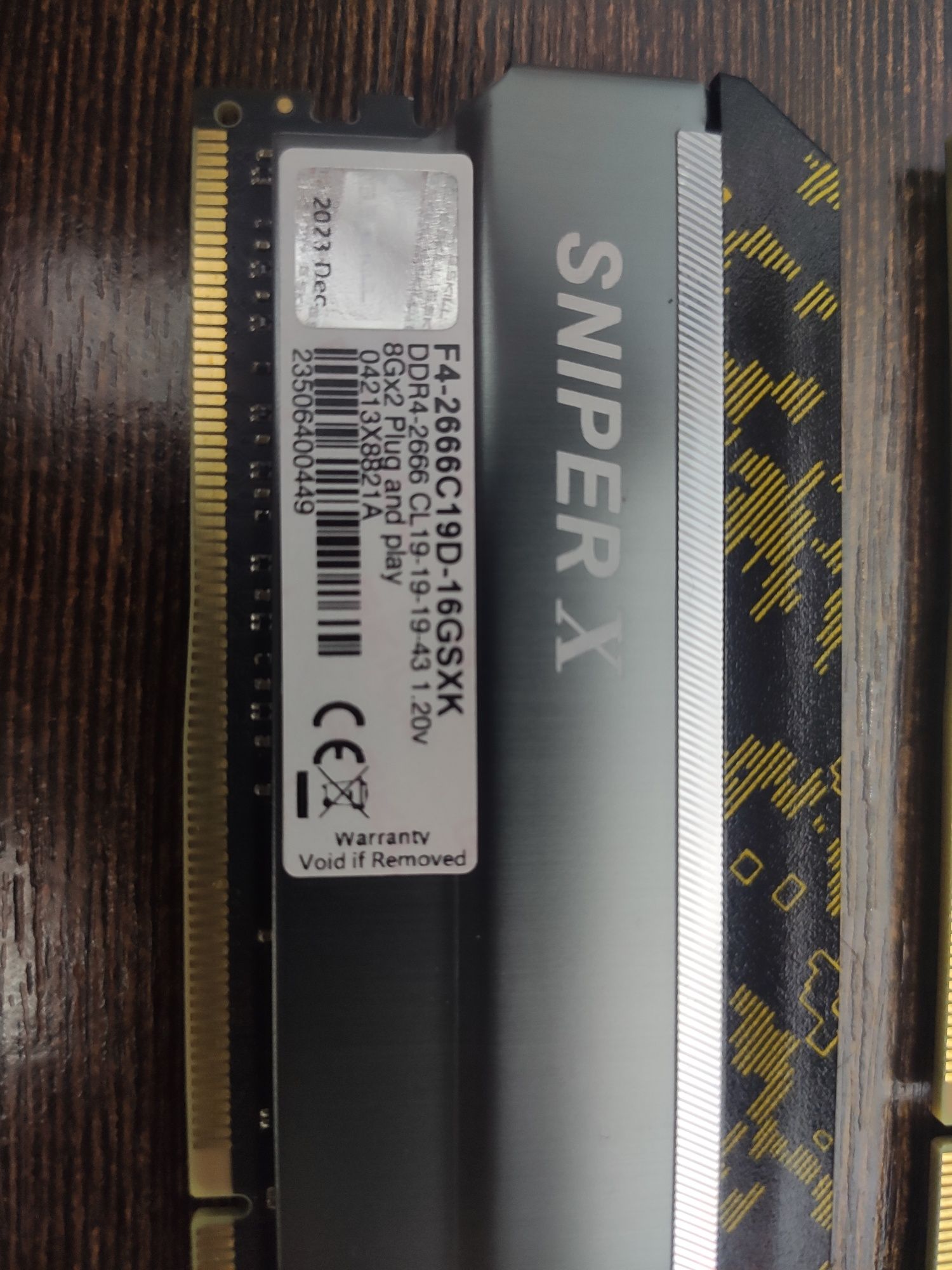Оперативная память g-skill, sniper x ddr 4