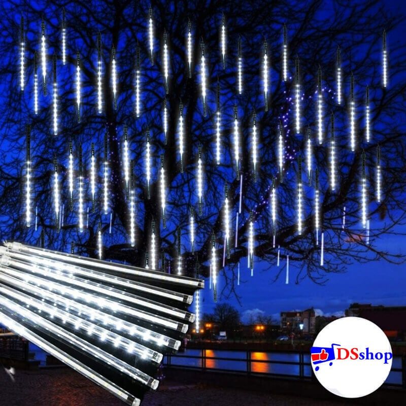 LED коледни висулки 50см падащ сняг