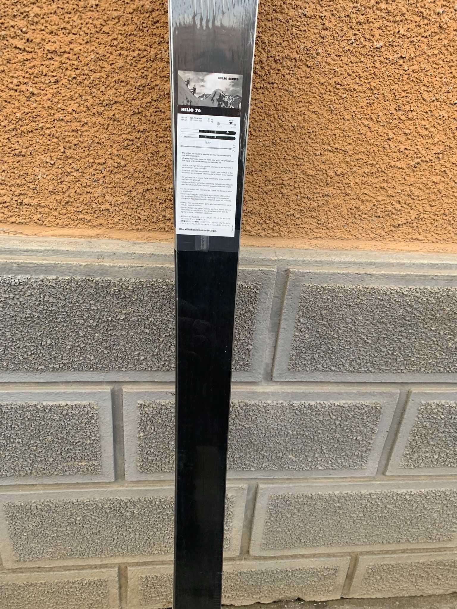 Ski schi NOI Tura Black Diamond Helio 76 161cm