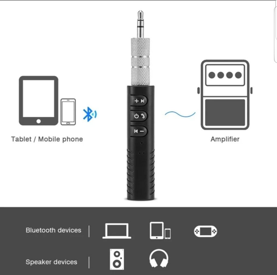 Adaptor receptor emitator Bluetooth trasmitator AUX jack 3,5 mm stereo