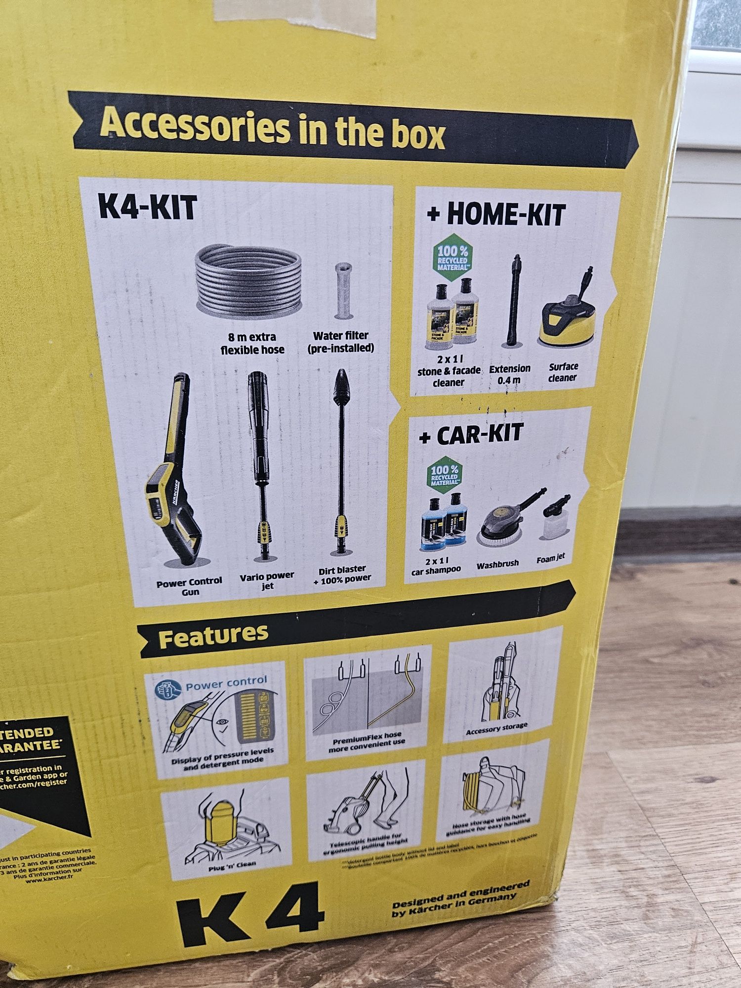 Продавам KARCHER водоструйка К4 големия комплект