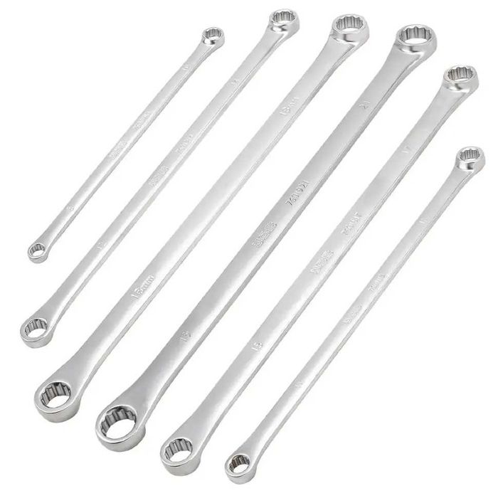 Комплект дълги прави звездогаечни ключове JCB XL – 6 бр. (8–21 мм)