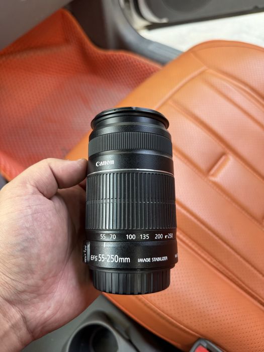 Canon eos 550d 18-55+55-250 obyektiv holati ideal