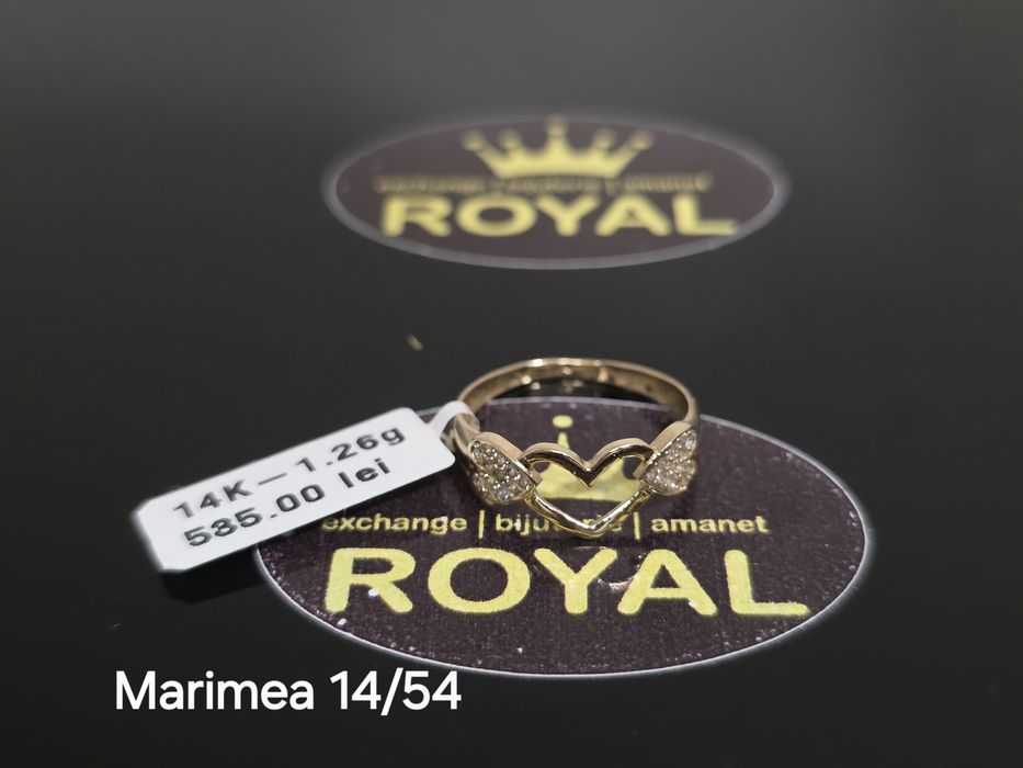 Bijuteria Royal: Inel aur 14k/1.26 gr