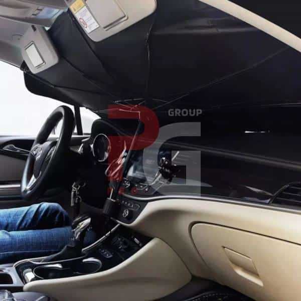 Parasolar tip umbrelă pentru parbriz