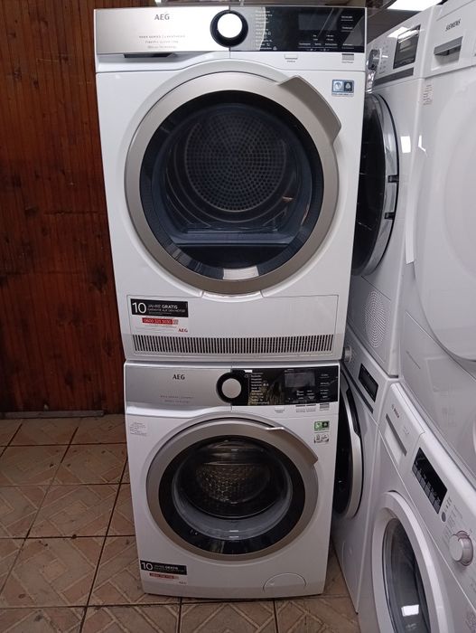 Комплект пералня и сушилня Aeg 9000 series 9кг A+++ 24 месеца гаранция