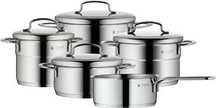Set 9 piese WMF Mini, 12-16cm, 0.9-1.5 Litri, Cromargan, NOU 399 Lei