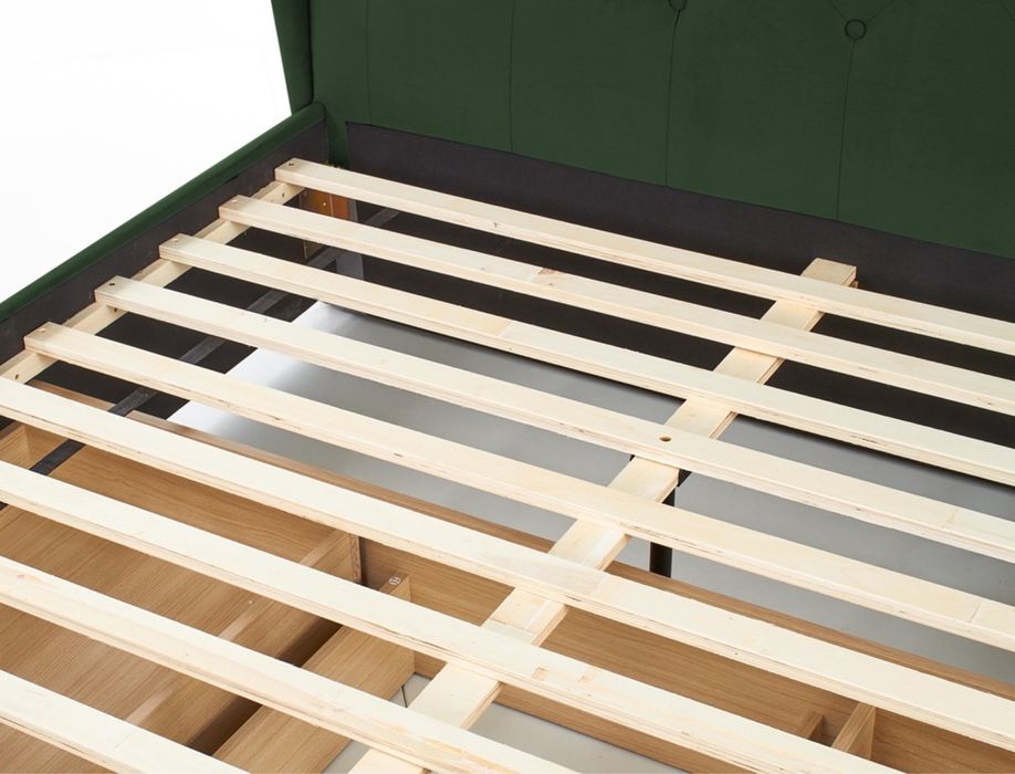 Тапицирано легло Sabrina Тъмнозелено 160