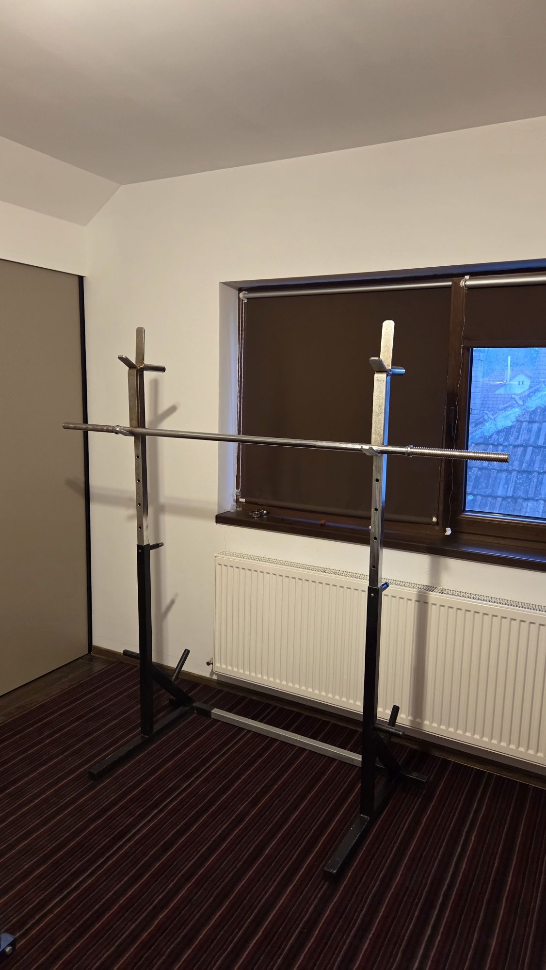 Suport piept si genuflexiuni + bara dreapta 180cm