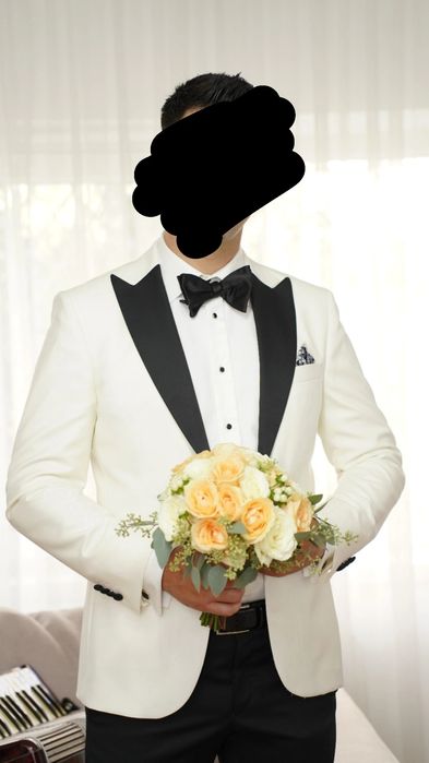 Sacou alb pentru mire