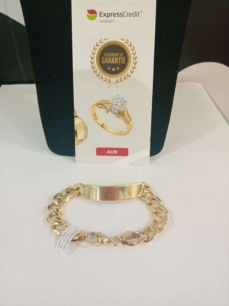 Bratara aur 14k 57.10g (Ag24 Harlau b2984/49) ridicare din agentie