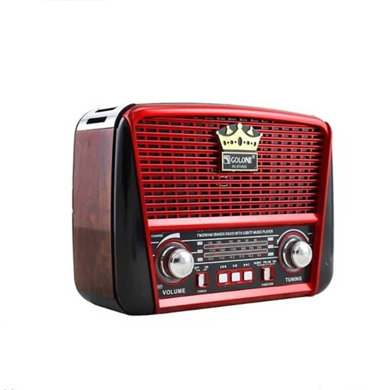 Портативна колона Solar FM USB SD карта соларно радио power bank