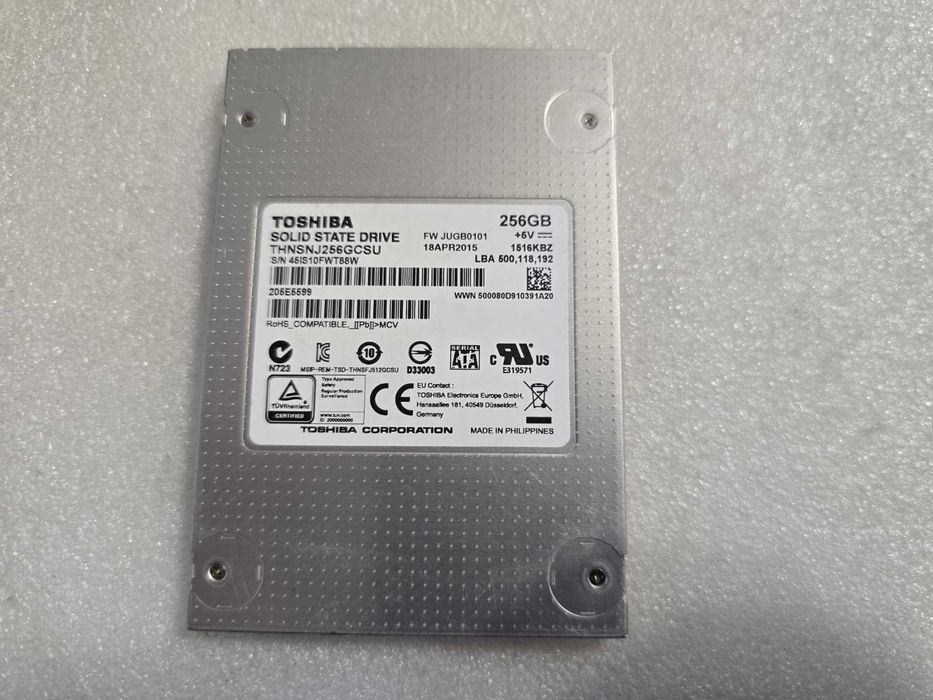Solid-State Drive (SSD) Toshiba 256GB SATA3 2.5" THNSNJ256GCSU