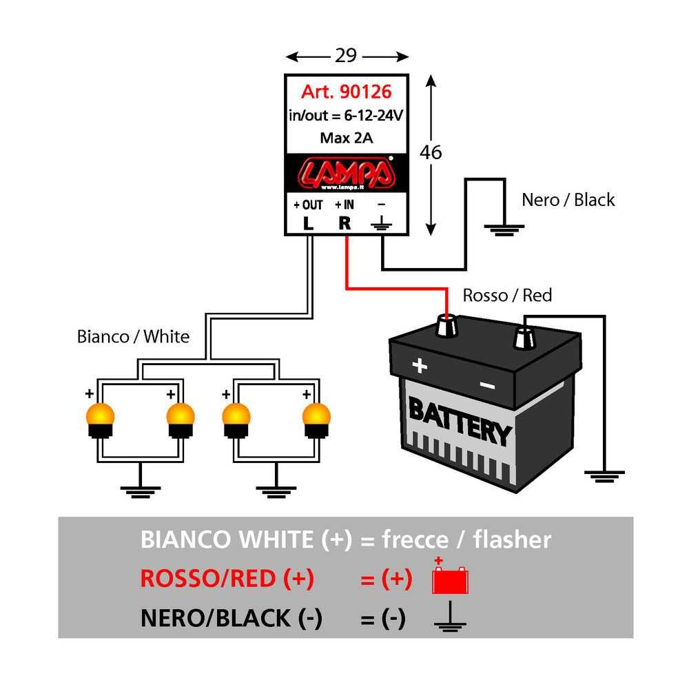 Електронно устройство за LED мигач индикатори - 6V /12V /24V - 2A