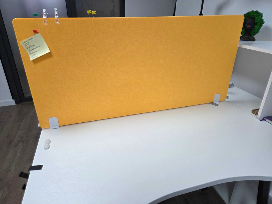 Перегородки для офиса (экраны с креплением на стол) 3 шт