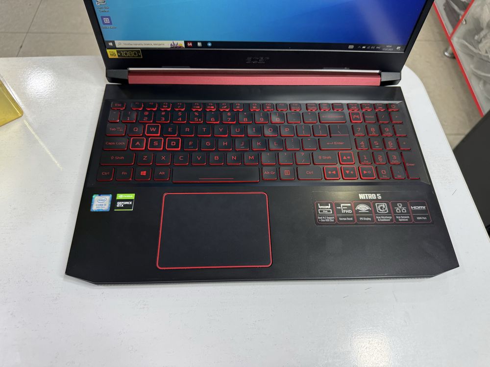acer nitro i5 ideal holatda GTX 1050 vga IT grafika va oyinlar uchun