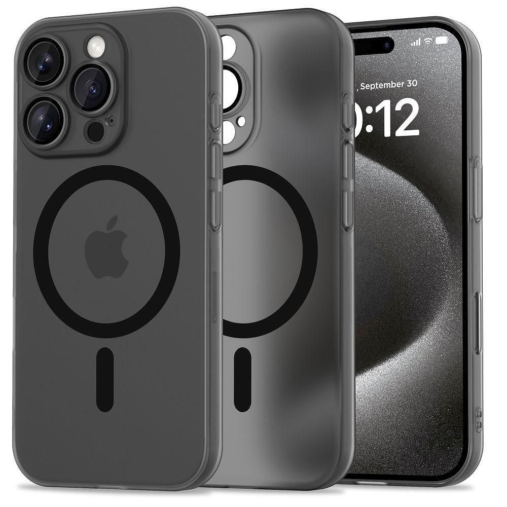 Кейс tech-protect magslim magsafe за iphone 16 pro - матово черно