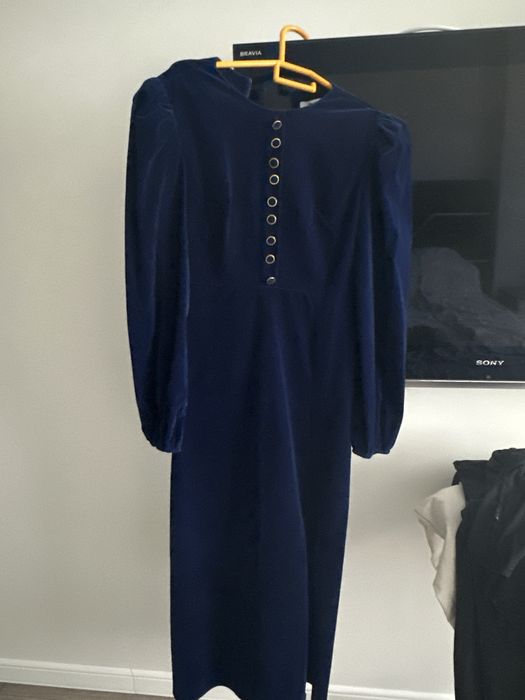 Женское платье велюр