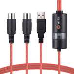 Cablu adaptor USB la MIDI IN - OUT tastatura muzicala, orga MAC WIN 10