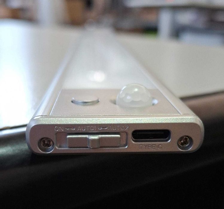 Lampa LED cu senzor miscare, 40 cm, magnetica, intensitate reglabila