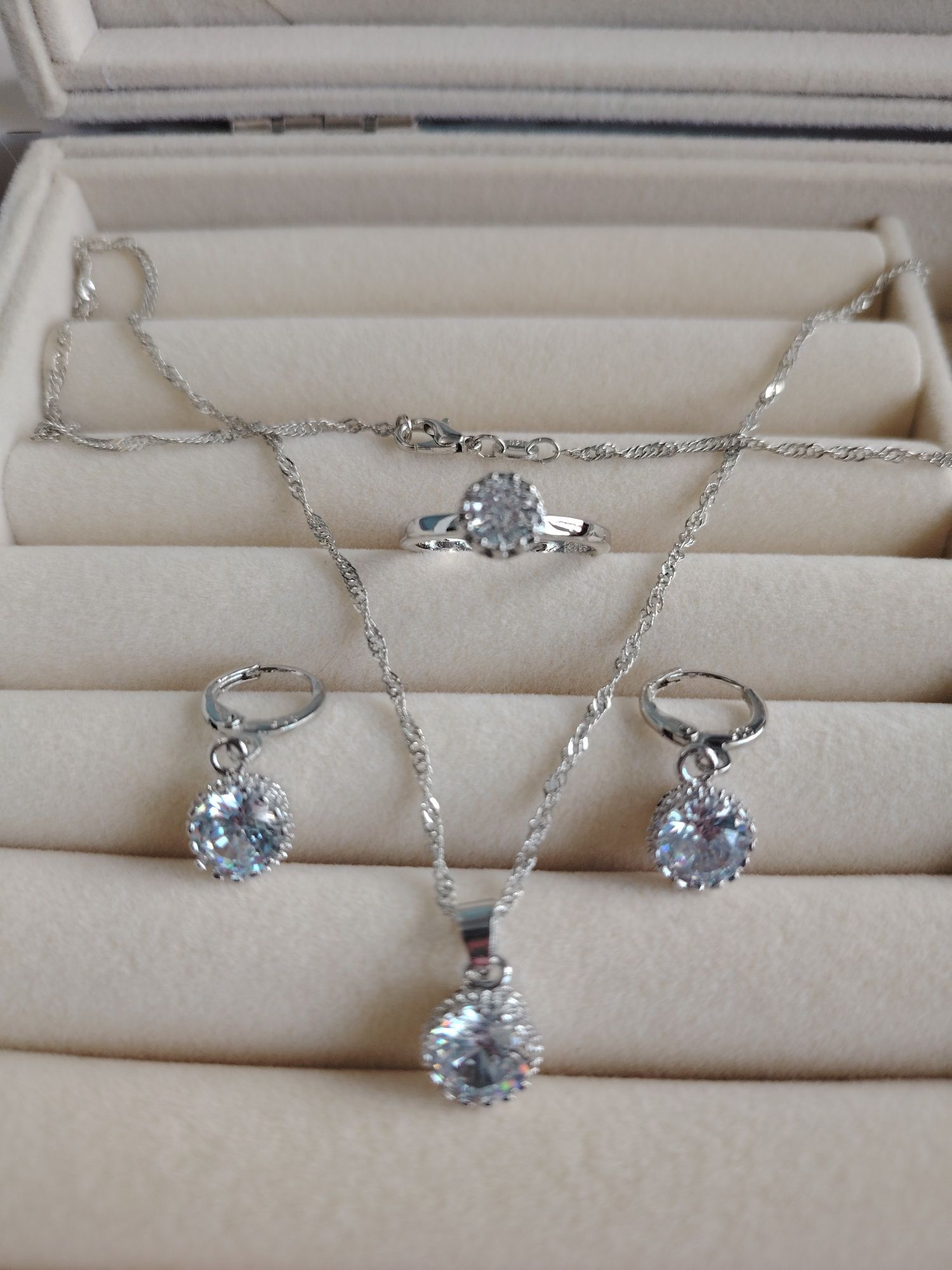 Set de bijuterii S925 cu zirconii size 7, 8
