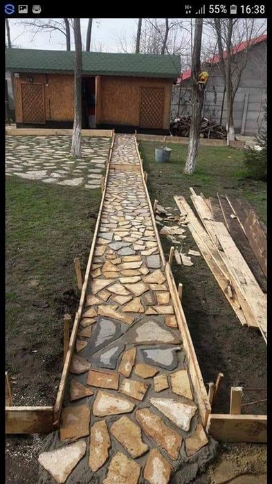 Piatra naturala de munte de Grecia 100%. Lucrez în toată Țara