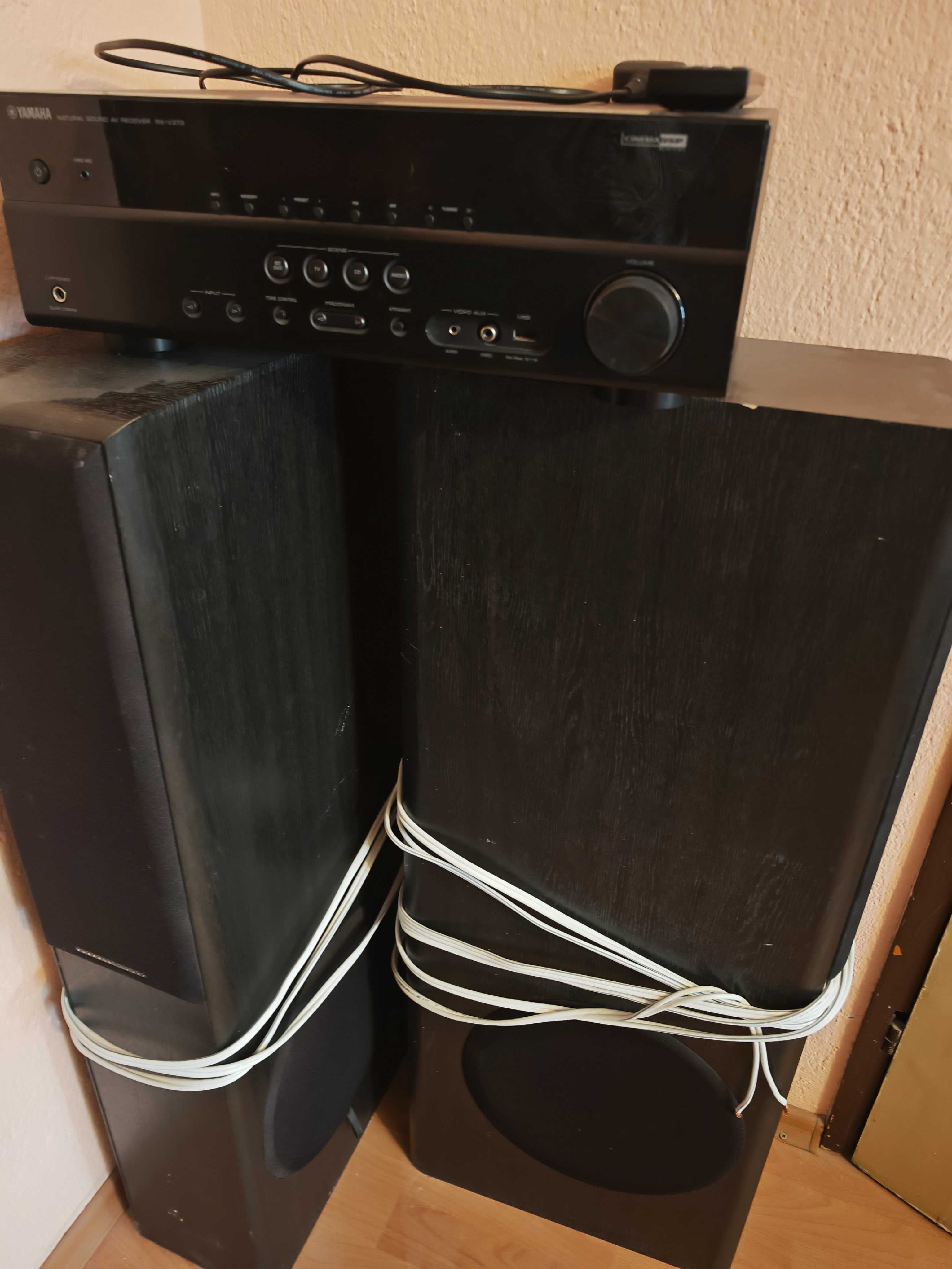 Ресийвър YAMAHA RX-V373. USB. HDMI. DOLBY + 2 колони