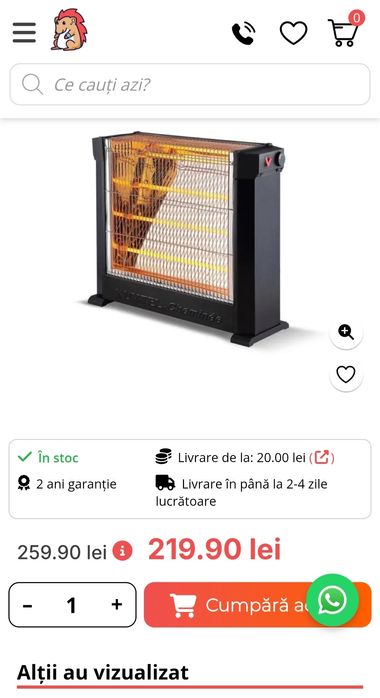 Radiator Luxell 2200w