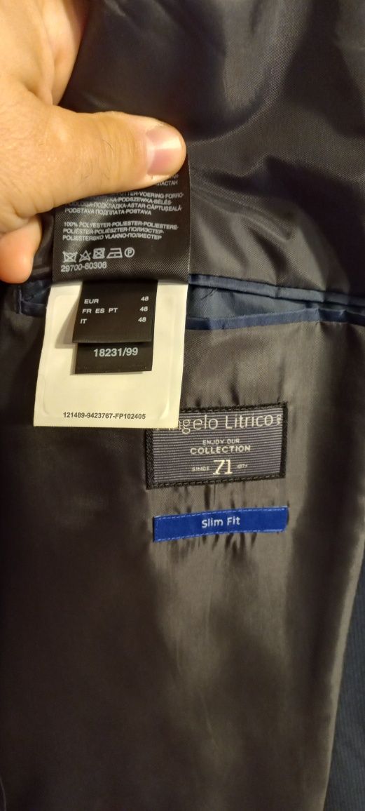 Costum C&A Angelo Litrico marime sacou 48 si pantaloni 50