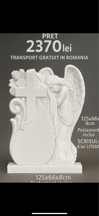 Monumente funerare, Transport gratuit oriunde in Romania